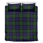 Black Watch Tartan Pattern Print Duvet Cover Bedding Set