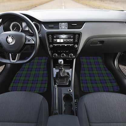 Black Watch Tartan Pattern Print Front Car Floor Mats