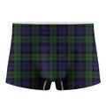 Black Watch Tartan Pattern Print Men's Boxer Briefs