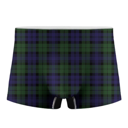 Black Watch Tartan Pattern Print Men's Boxer Briefs
