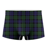 Black Watch Tartan Pattern Print Men's Boxer Briefs
