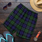 Black Watch Tartan Pattern Print Men's Shorts