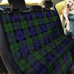 Black Watch Tartan Pattern Print Pet Car Back Seat Cover