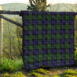 Black Watch Tartan Pattern Print Quilt