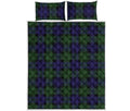 Black Watch Tartan Pattern Print Quilt Bed Set