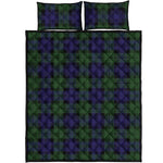Black Watch Tartan Pattern Print Quilt Bed Set