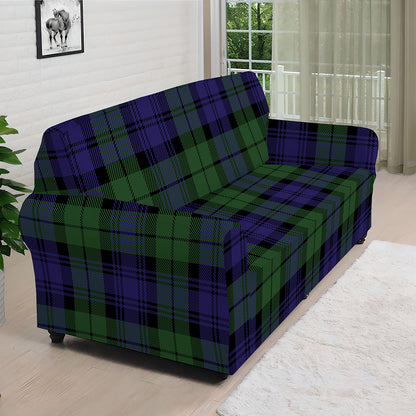 Black Watch Tartan Pattern Print Sofa Cover