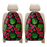 Black Watermelon Pieces Pattern Print Car Seat Organizers