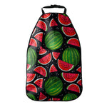 Black Watermelon Pieces Pattern Print Car Seat Organizers