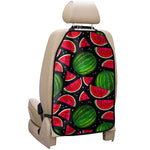 Black Watermelon Pieces Pattern Print Car Seat Organizers
