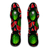 Black Watermelon Pieces Pattern Print Muay Thai Shin Guard