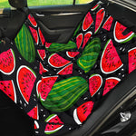 Black Watermelon Pieces Pattern Print Pet Car Back Seat Cover