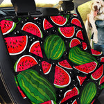 Black Watermelon Pieces Pattern Print Pet Car Back Seat Cover