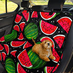 Black Watermelon Pieces Pattern Print Pet Car Back Seat Cover