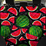 Black Watermelon Pieces Pattern Print Pet Car Back Seat Cover