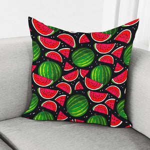 Black Watermelon Pieces Pattern Print Pillow Cover