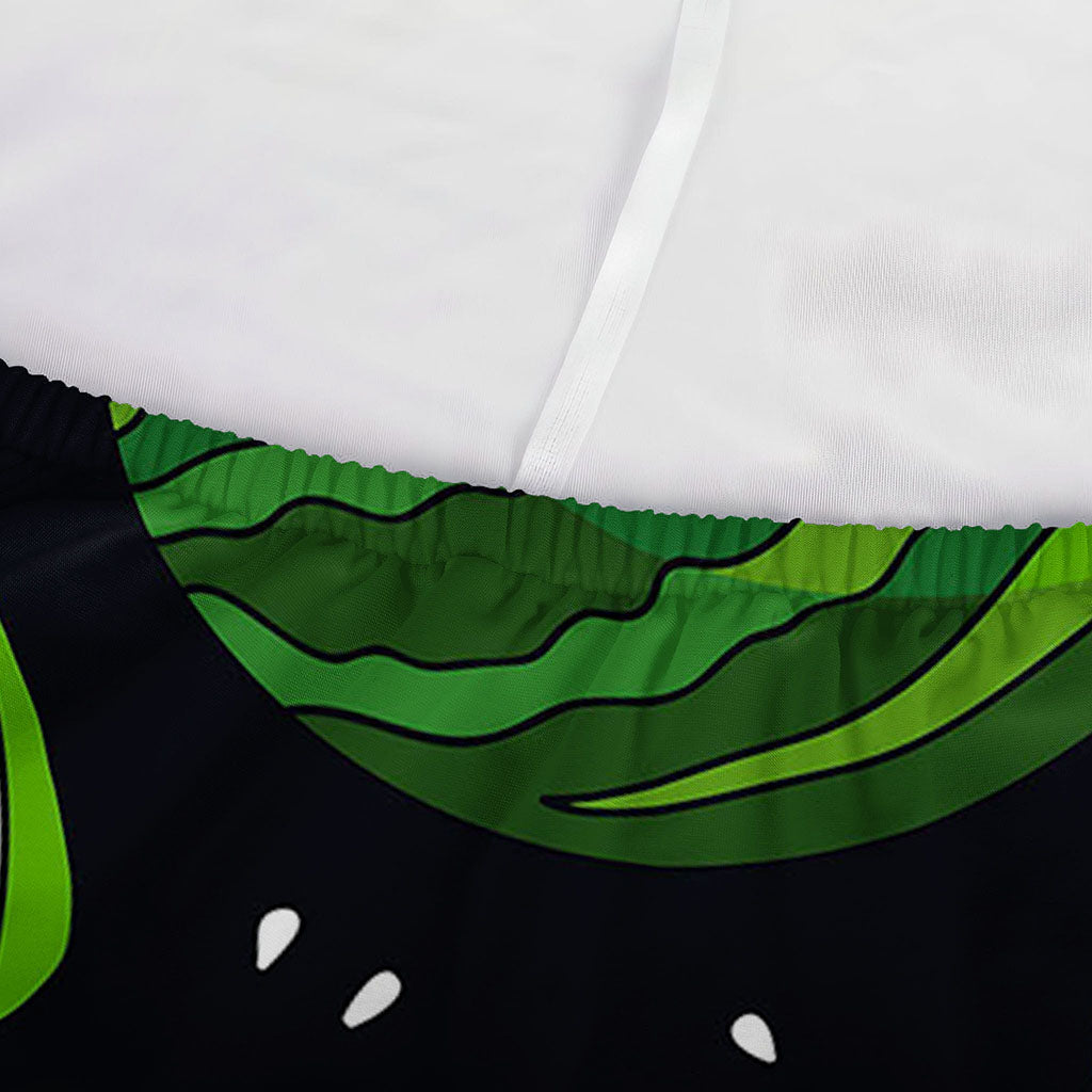 Black Watermelon Pieces Pattern Print Sofa Cover