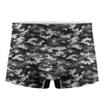 Black White And Grey Digital Camo Print Men's Boxer Briefs