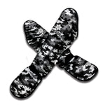 Black White And Grey Digital Camo Print Muay Thai Shin Guard