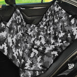 Black White And Grey Digital Camo Print Pet Car Back Seat Cover