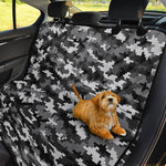 Black White And Grey Digital Camo Print Pet Car Back Seat Cover