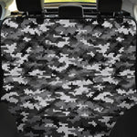 Black White And Grey Digital Camo Print Pet Car Back Seat Cover