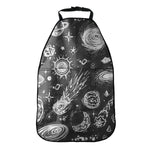 Black White Galaxy Outer Space Print Car Seat Organizers