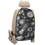 Black White Galaxy Outer Space Print Car Seat Organizers