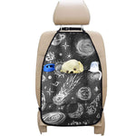 Black White Galaxy Outer Space Print Car Seat Organizers