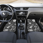 Black White Galaxy Outer Space Print Front Car Floor Mats