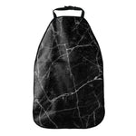 Black White Grunge Marble Print Car Seat Organizers