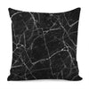 Black White Grunge Marble Print Pillow Cover