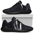 Black White Liquid Marble Print Walking Shoes