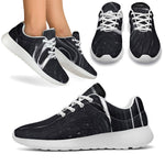 Black White Liquid Marble Print Sport Shoes GearFrost