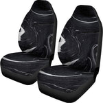 Black White Liquid Marble Print Universal Fit Car Seat Covers