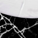 Black White Natural Marble Print Sofa Cover