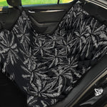 Black White Palm Tree Pattern Print Pet Car Back Seat Cover