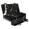 Black White Scratch Marble Print Pet Car Back Seat Cover