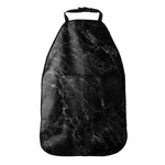 Black White Smoke Marble Print Car Seat Organizers