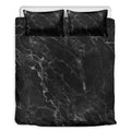 Black White Smoke Marble Print Duvet Cover Bedding Set