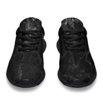 Black White Smoke Marble Print Sport Shoes GearFrost