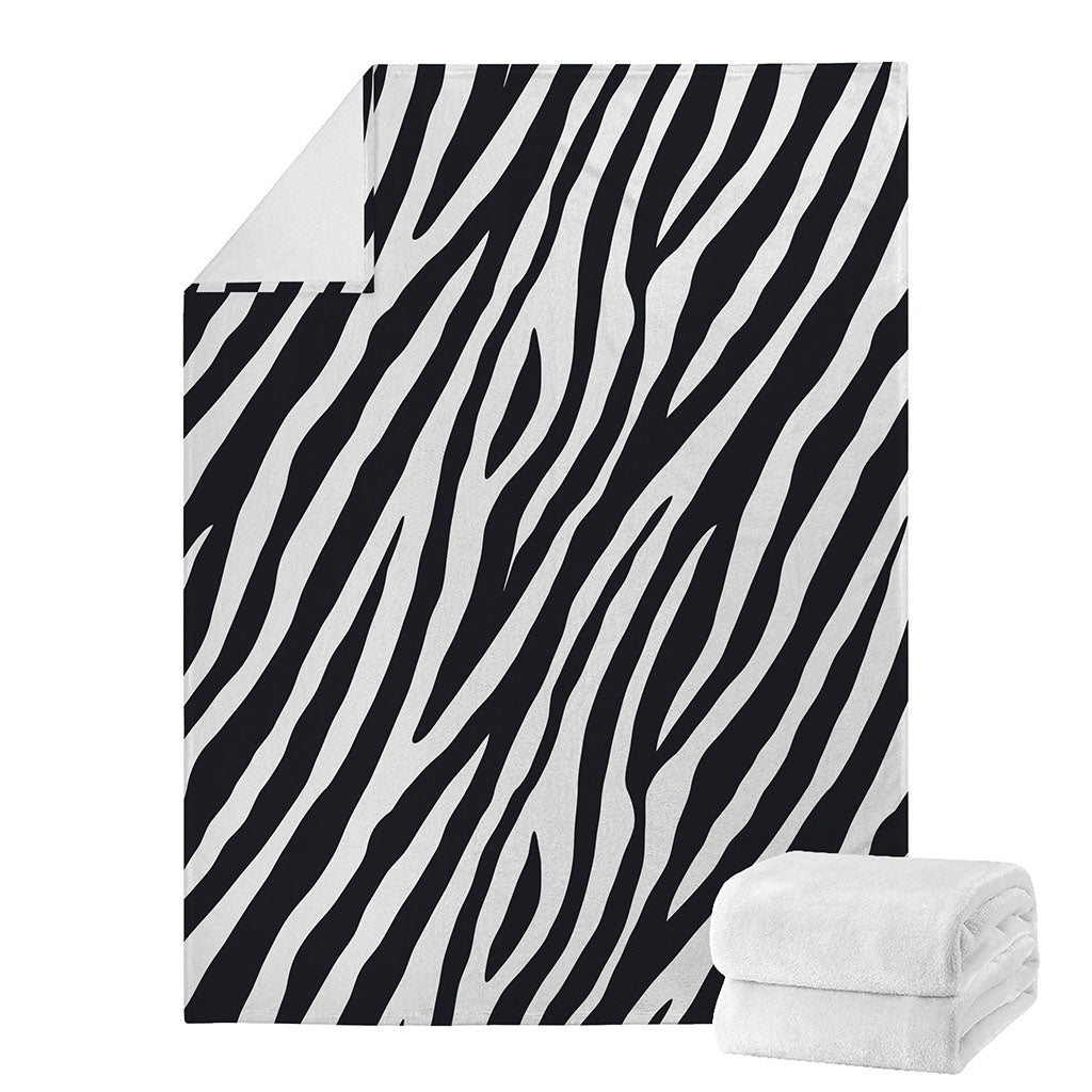 Black White Zebra Pattern Print Blanket