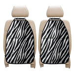 Black White Zebra Pattern Print Car Seat Organizers