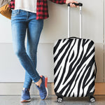 Black White Zebra Pattern Print Luggage Cover GearFrost