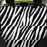 Black White Zebra Pattern Print Pet Car Back Seat Cover