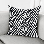 Black White Zebra Pattern Print Pillow Cover