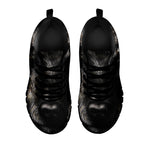 Black Wolf Portrait Print Black Sneakers