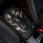 Black Wolf Portrait Print Car Center Console Cover