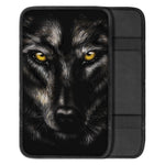 Black Wolf Portrait Print Car Center Console Cover