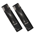 Black Wolf Portrait Print Car Seat Belt Covers